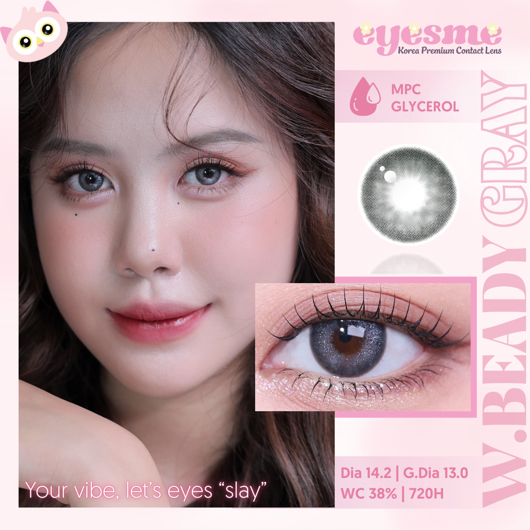 Eyesm Winkly Beady Gray
